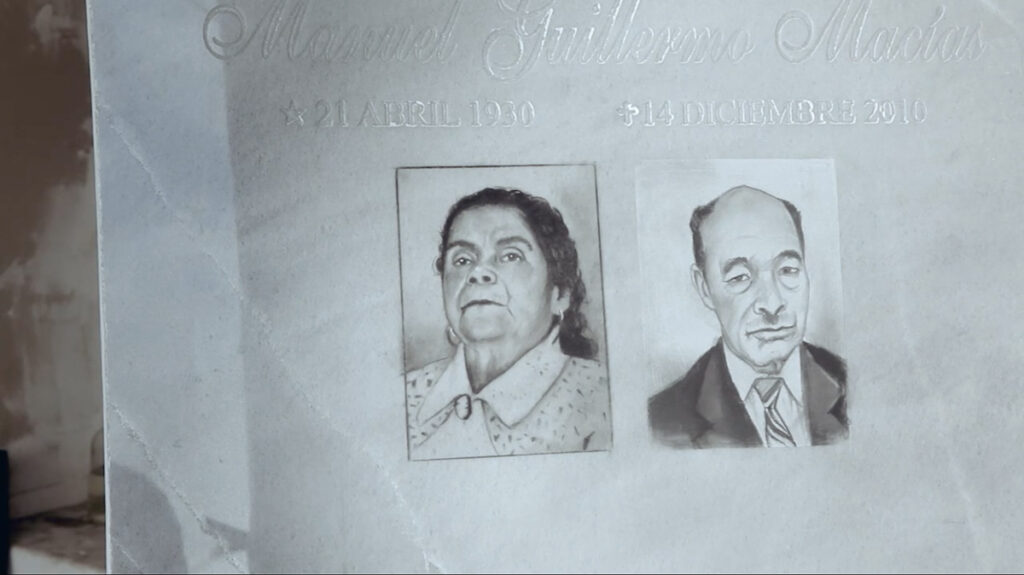 An image of two illustrated portraits.