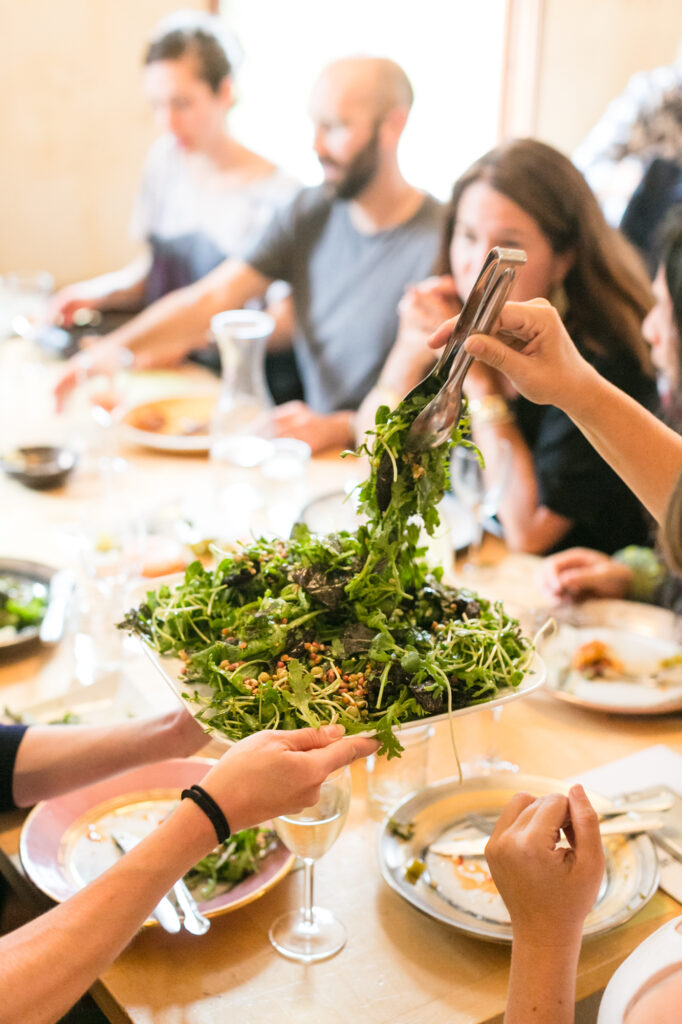 People eating food