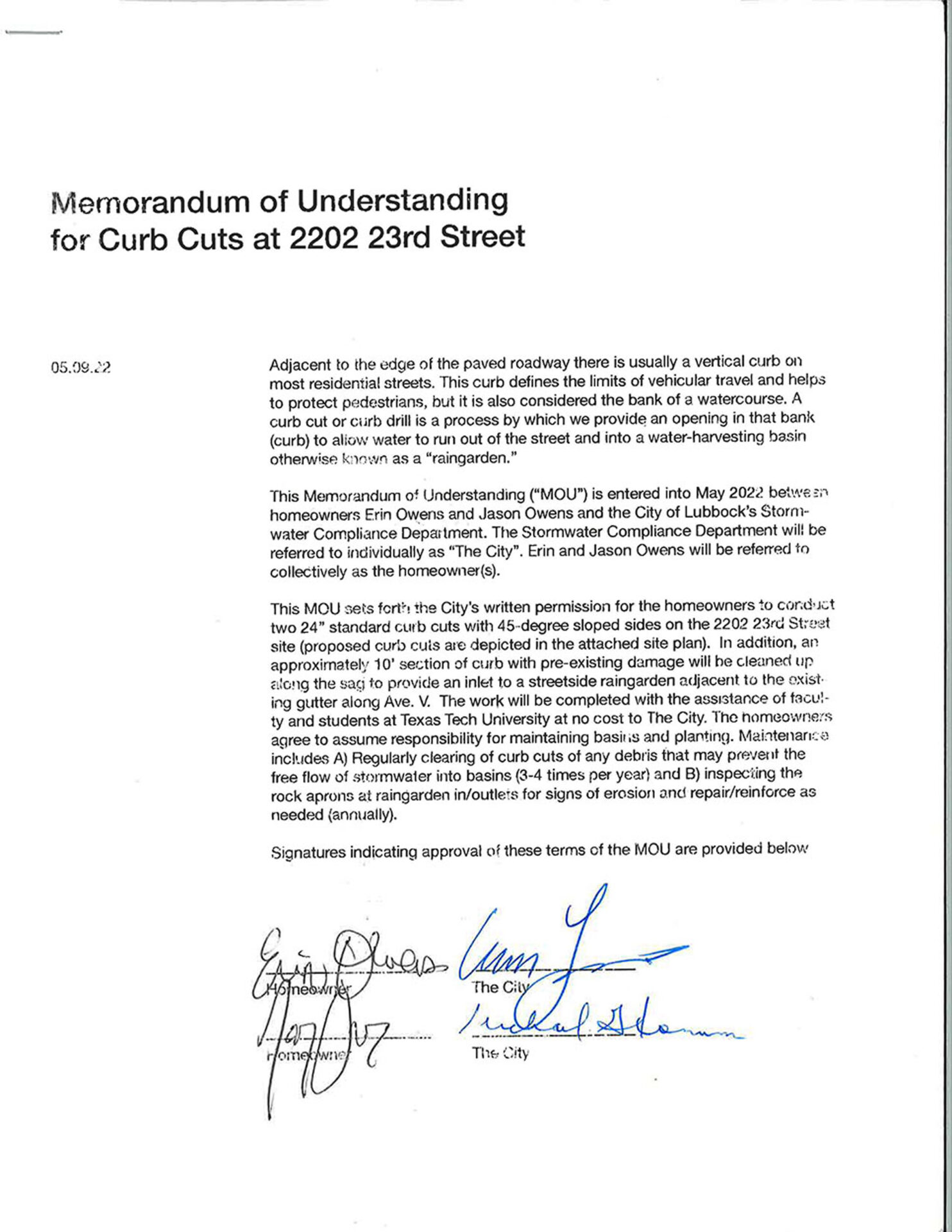A document headed