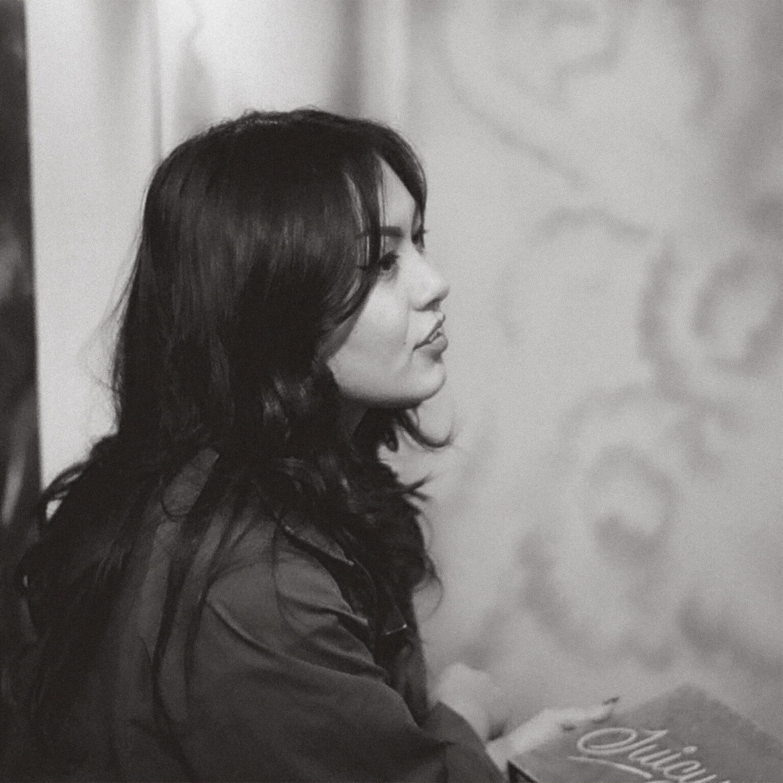 Black and white photo of Lauren D'Amato