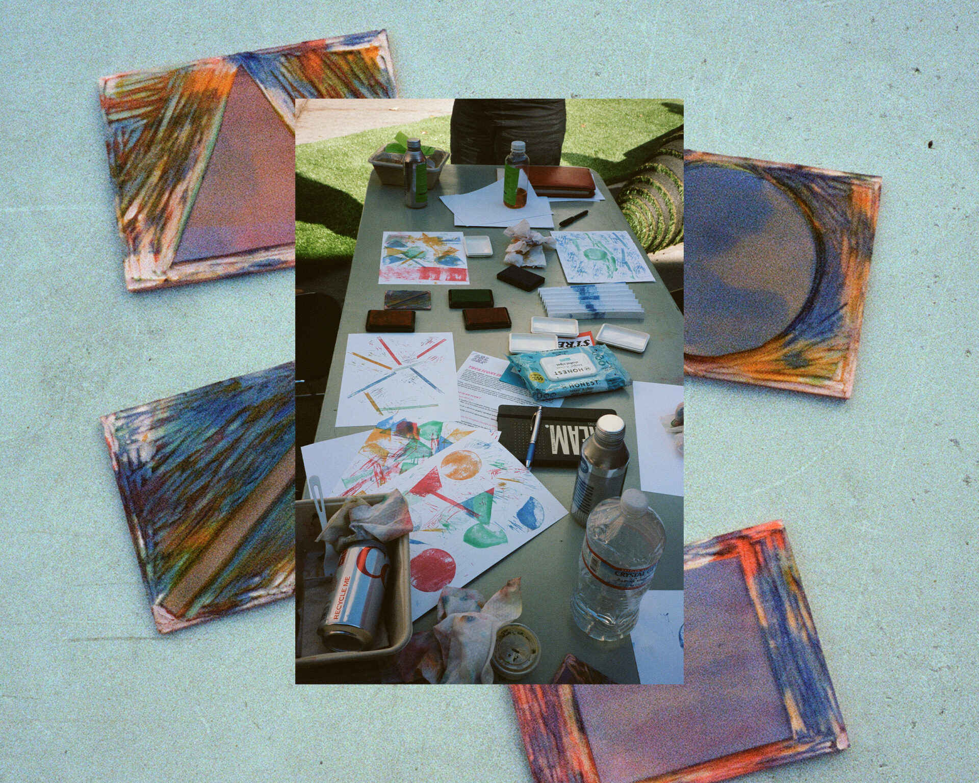 A digital collage of images